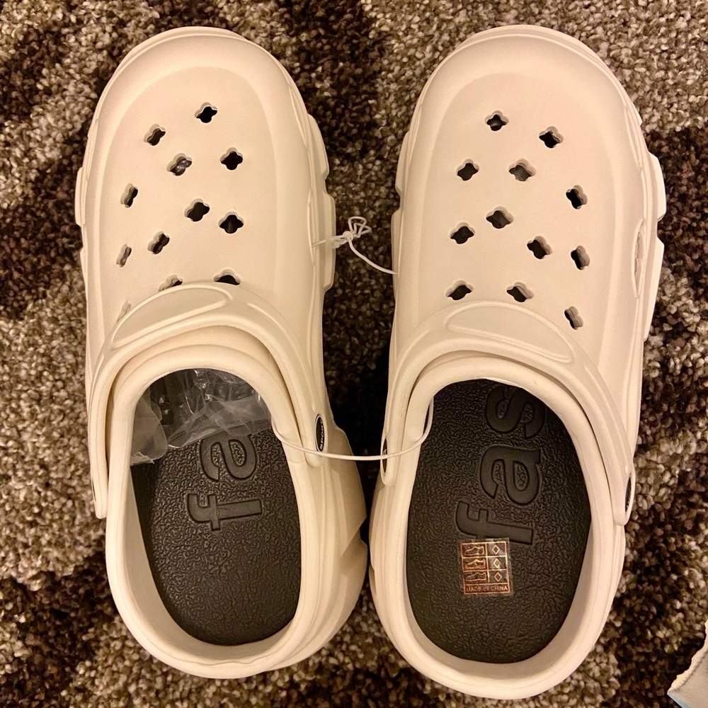 Platform beige krok NEW ultra comfort clog Classic ivory - Picture 15 of 15
